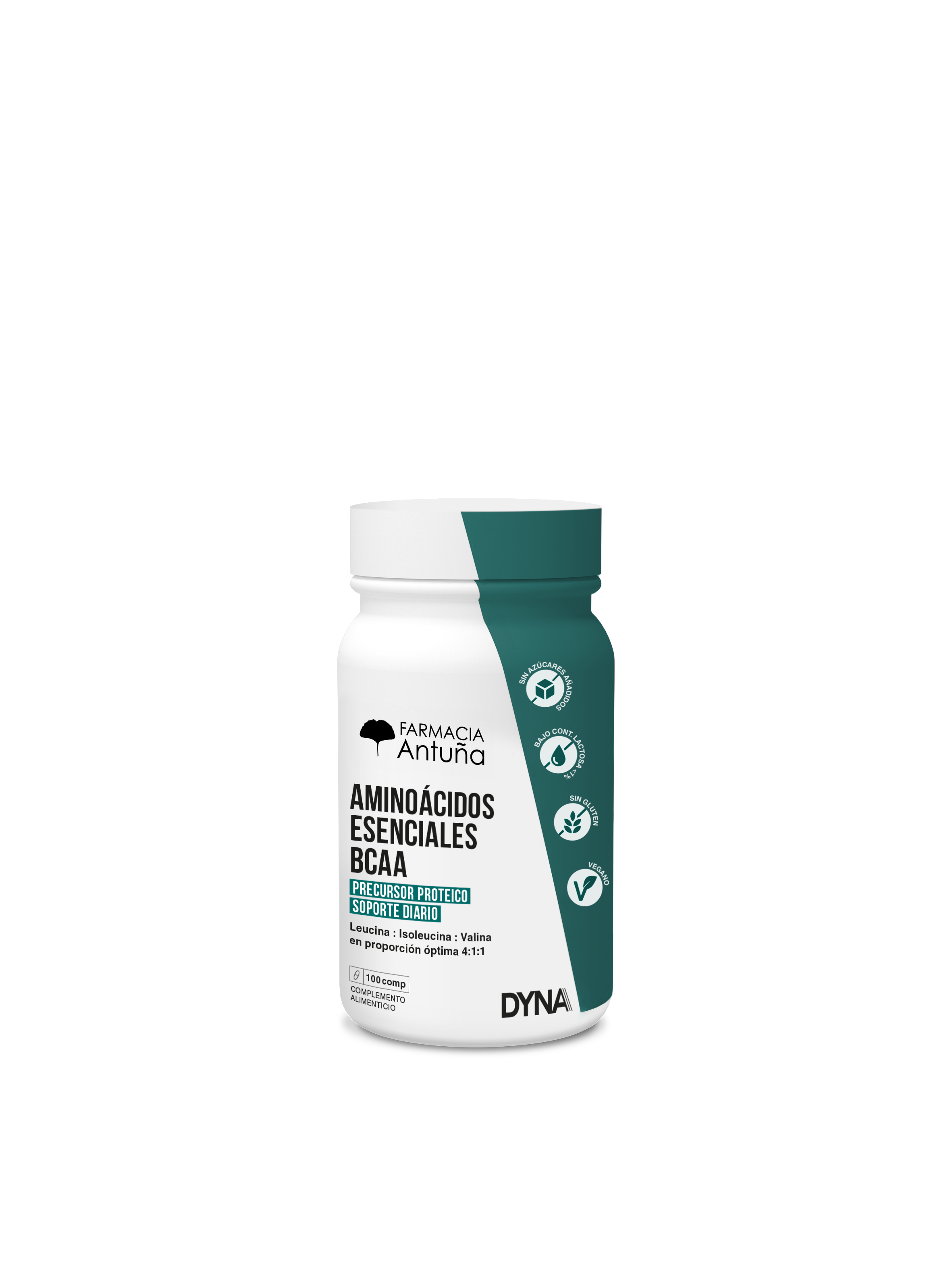 DYNA AMINOÁCIDOS ESENCIALES BCAA 100 COMP 1 DYNA AMINOÁCIDOS ESENCIALES BCAA 100 COMP
