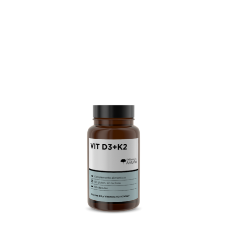 FARMACIA ANTUÑA VITAMINA D3 Y K2 60 CÁPSULAS