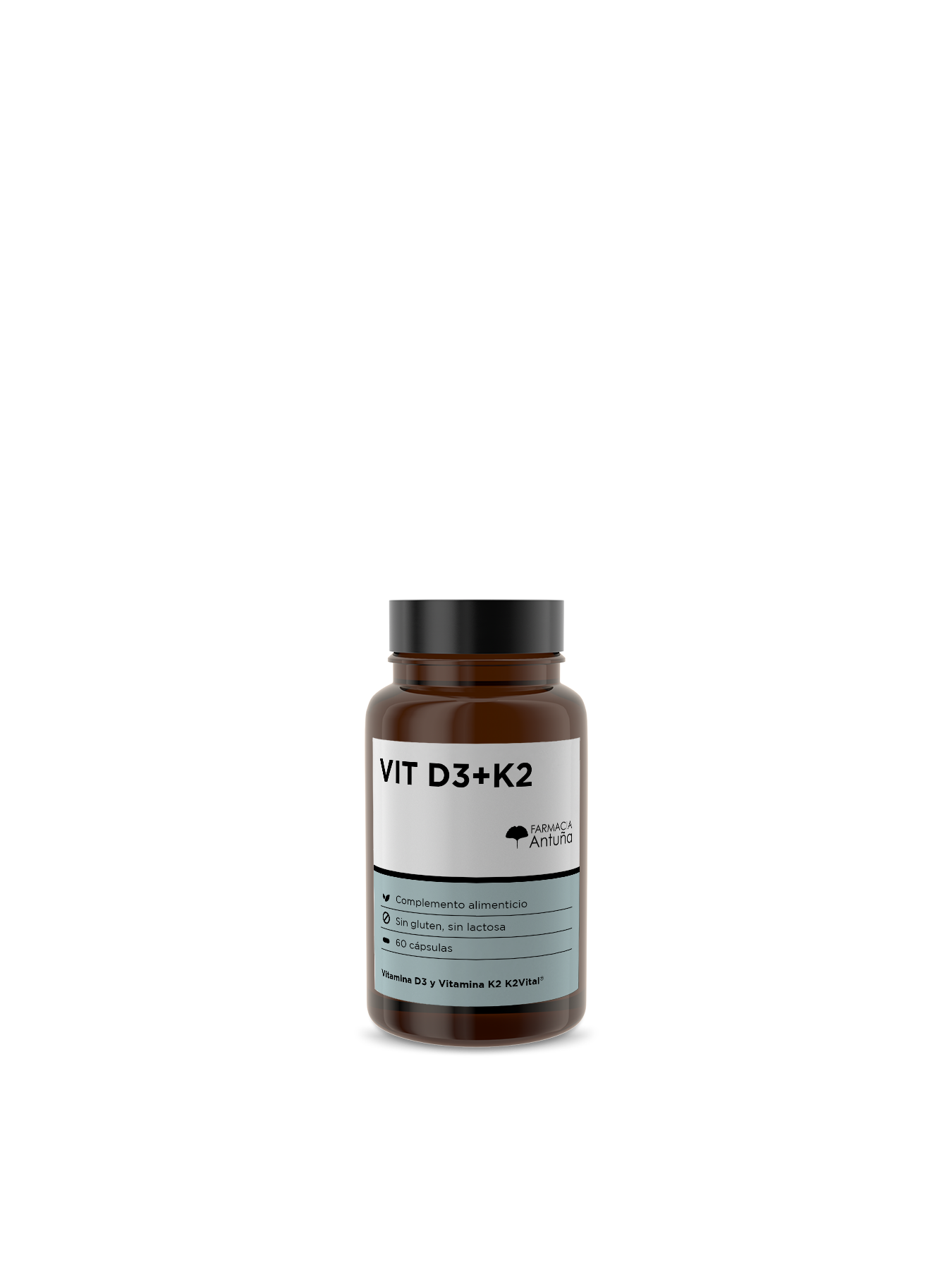 FARMACIA ANTUÑA VITAMINA D3 Y K2 60 CÁPSULAS 1 FARMACIA ANTUÑA VITAMINA D3 Y K2 60 CÁPSULAS